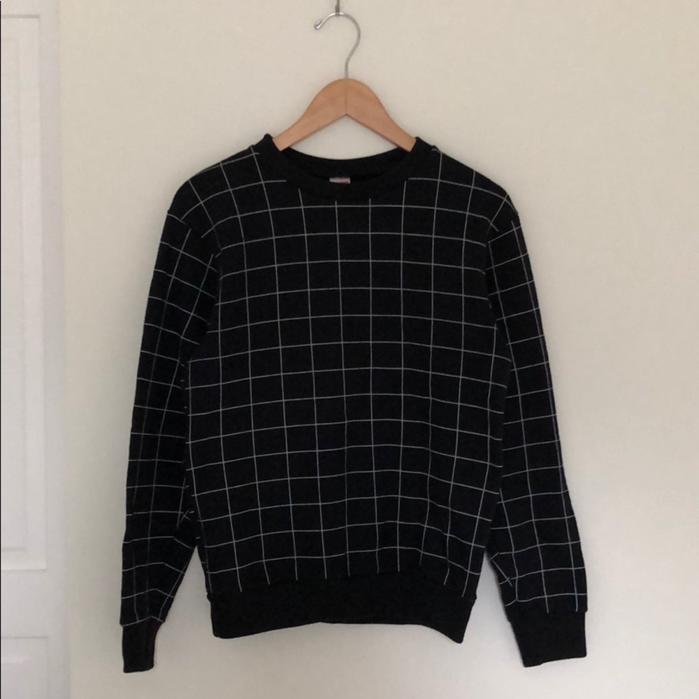 American Apparel Grid Print Fleece